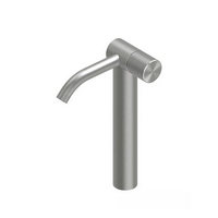 QuadroDesign HUM 2402TAS Смеситель для раковины на 1 отверстие из столешницы высокий, цвет Brushed Stainless Steel