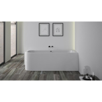 Knief 0100-247 PURE LEFT Ванна акриловая в правый угол 180x80x60H, щелевой перелив, белая глянцевая