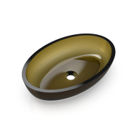 0700-070-01 Раковина Oval Shape отдельностоящая из полимерного материала 55х37x13 см, цвет 01