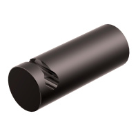 Ritmonio 7BW002BLX ELEMENTA Fittings Крючок/Кронштейн для прутка BLX BRUSHED BLACK CHROME