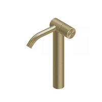 QuadroDesign HUM 2402TOC Смеситель для раковины на 1 отверстие из столешницы высокий, цвет Light Gold