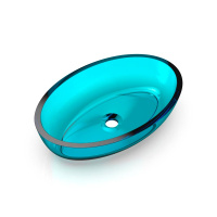 70201100 Oval Shape Раковина, цвет Aquamarin Blue # 100  (Deepsky blue 0700-070-02)