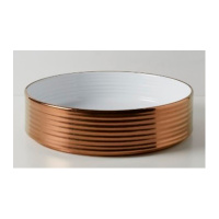Terzofoco 0201BRG Раковина CIPPO GLOSSY WHITE INSIDE AND GLOSSY BRASS OUTSIDE