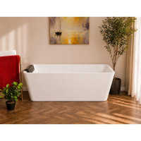 0100-339 WESTIN THIN WALL Ванна акриловая отдельностоящая 180x80x60H, щелевой перелив, бел. гл