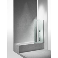 VismaraVetro LLV042108001500DT – Шторка на ванну LV, размер 80-82см, высота 150Нсм, DX (правая), сте