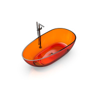 70002060 EGG Shape Ванна 170x85x54 см, цвет Citrin # 060 (Crystal Orange 0700-010-08)