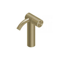 QuadroDesign HUM 2403OC Смеситель для раковины на 1 отверстие из столешницы с прогрессивным картриджем, средний, цвет Light Gold