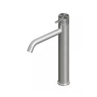 QuadroDesign SOURCE 1202AS Смеситель для раковины на 1 отверстие из столешницы высокий, цвет Steel