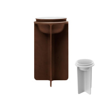 Falper WA704601000CO Отдельностоящая раковина CONTROSTAMPO 460х460х843 CRISTALPLANT, цвет CORTEN