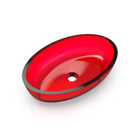 70201040 Oval Shape Раковина, цвет Rubin # 040 (Wine Red 0700-070-05)