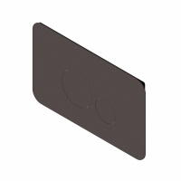 Ritmonio 78T003BLX Toilet accessories Панель смыва для инсталляции BLX BRUSHED BLACK CHROME