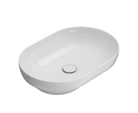 GLOBO B6O61BI Раковина T-EDGE полувстраиваемая/для установки на столешницу, размер 60х41 см, цвет bi