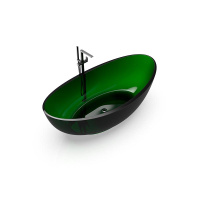 70001090 Oval Shape Ванна 180*93*56 см, цвет Malachit # 090 (Blackish Green 0700-050-19)