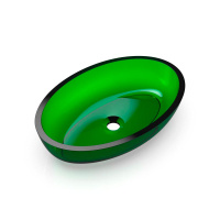 70201090 Oval Shape Раковина, цвет Malachit # 090 (Blackish Green 0700-070-19)